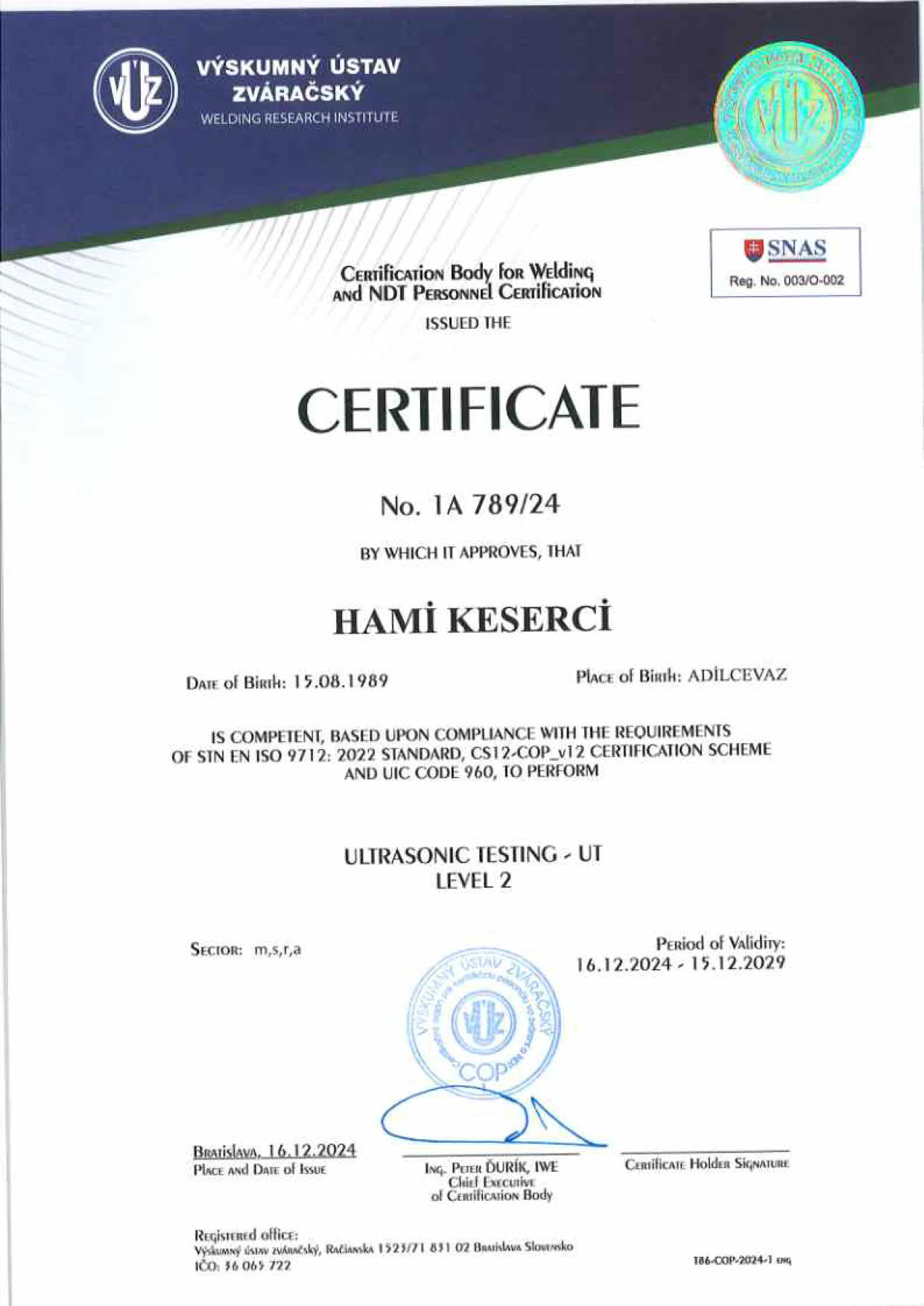 EN ISO 9712: 2022_CS12-COP-VT 2
